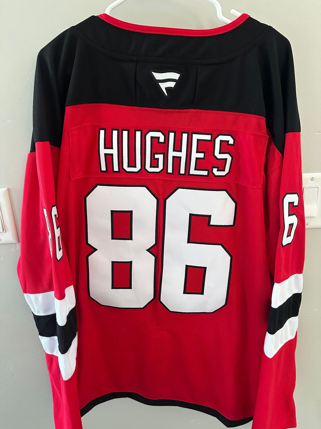 Jack Hughes #86 New Jersey Devils Fanatics Authentic Pro jersey, size 54.