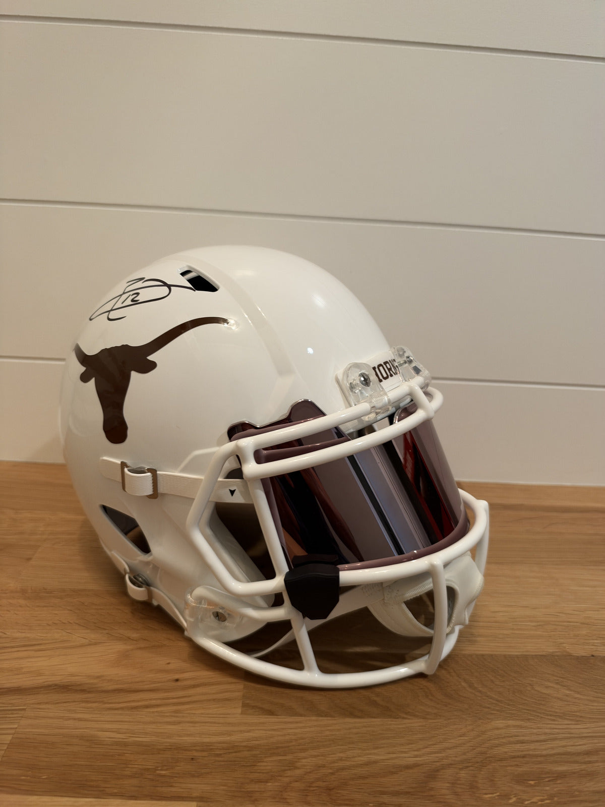 Earl Thomas Signed Texas Longhorns Full Size Speed Replica Helmet BAS Visor