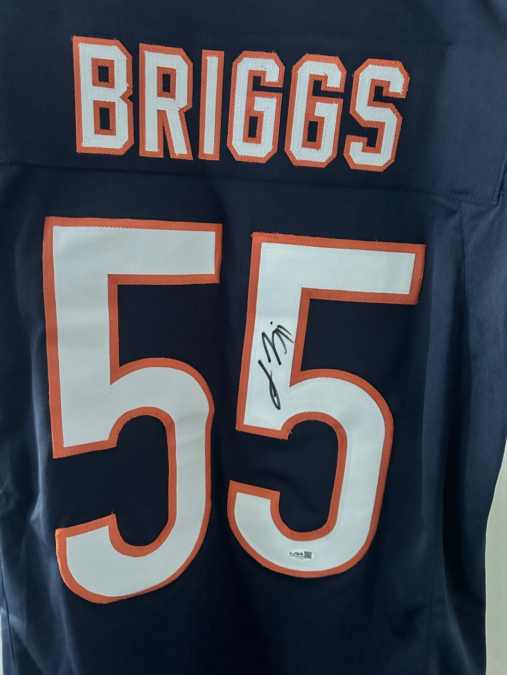 Lance Briggs Signed Chicago Bears #55 Jersey with game cut sleeves JSA Certified