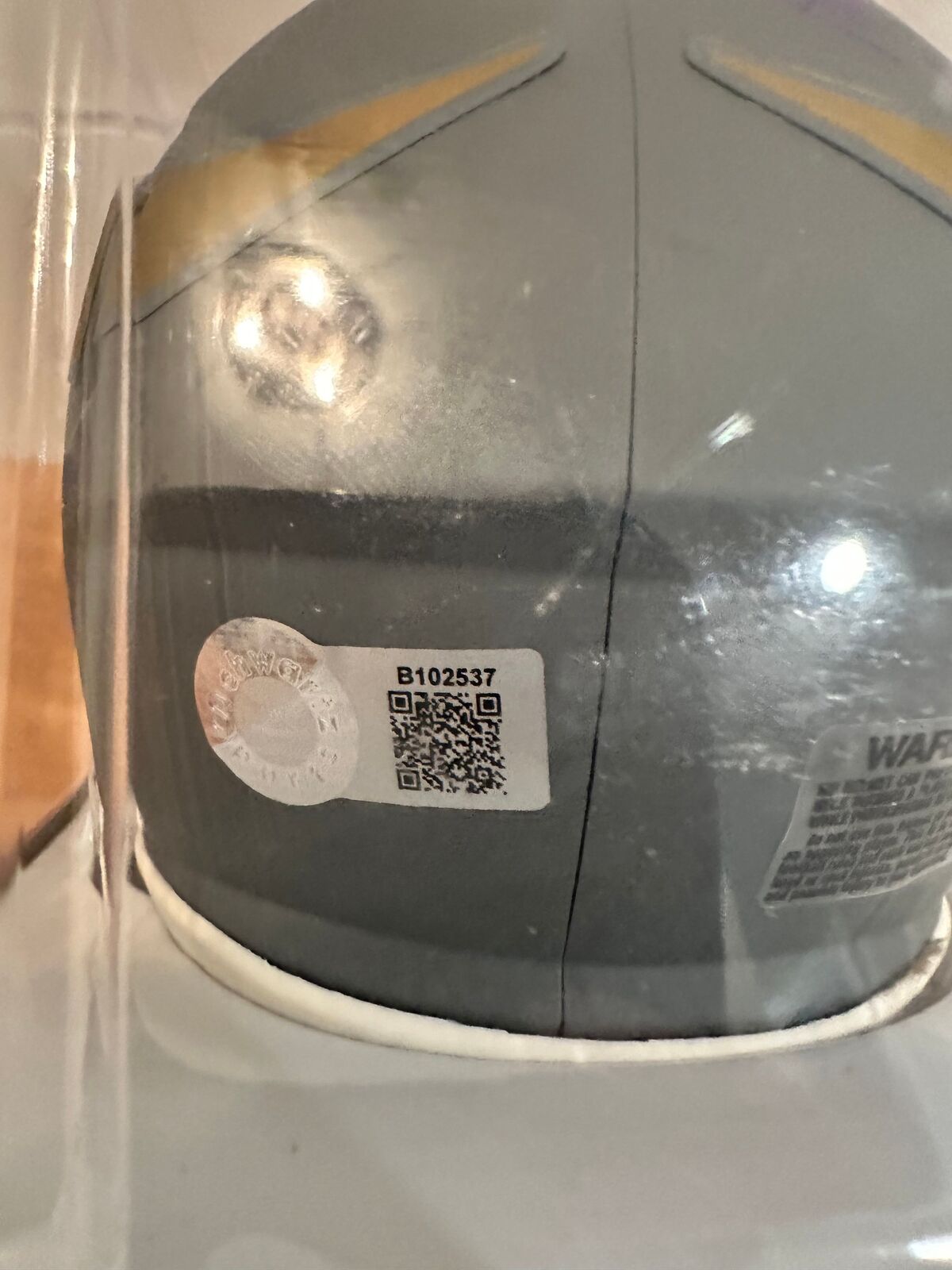 Paul Krause Signed Minnesota Vikings Slate Riddell Speed Mini Helmet — HOF 98