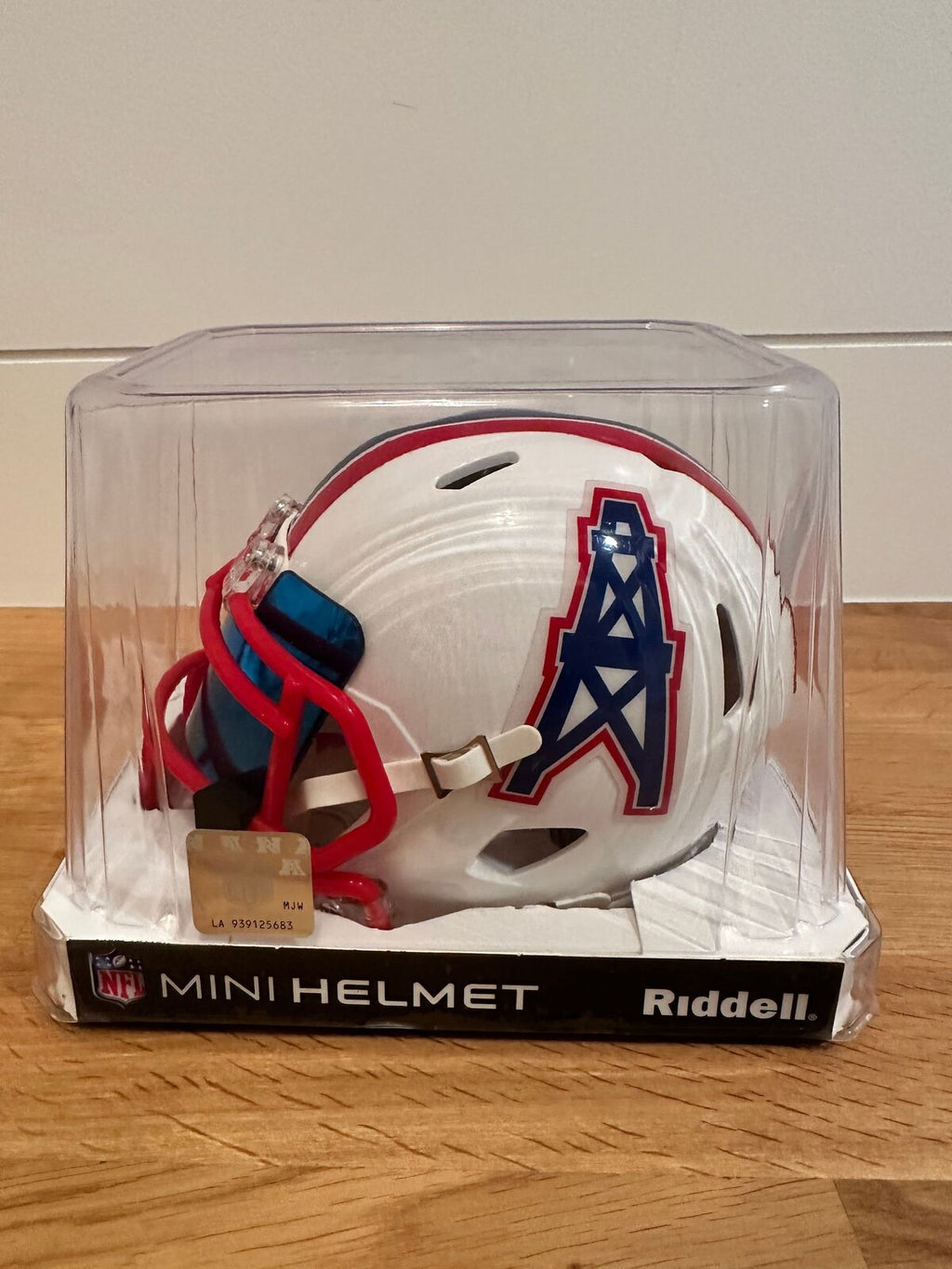 Warren Moon Signed Houston Oilers Riddell Mini Helmet – JSA Witness Certified