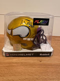 Alexander Mattison Signed Minnesota Vikings Gold Flash Mini Helmet –