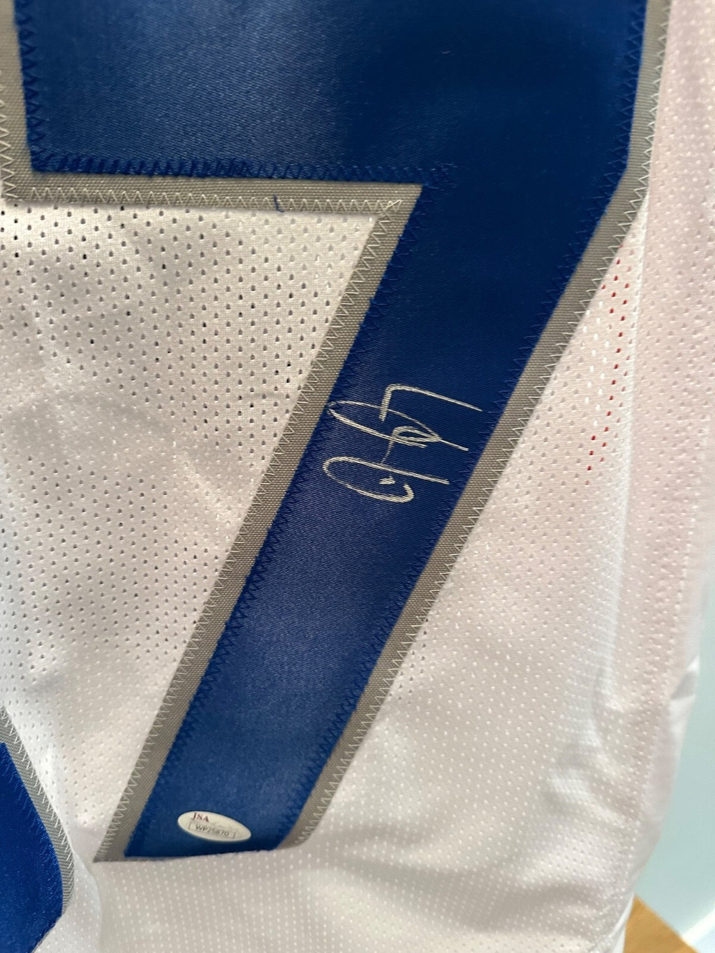 Jay Ajayi Signed Boise State #27 Jersey Game Cut Sleeves – JSA Certified