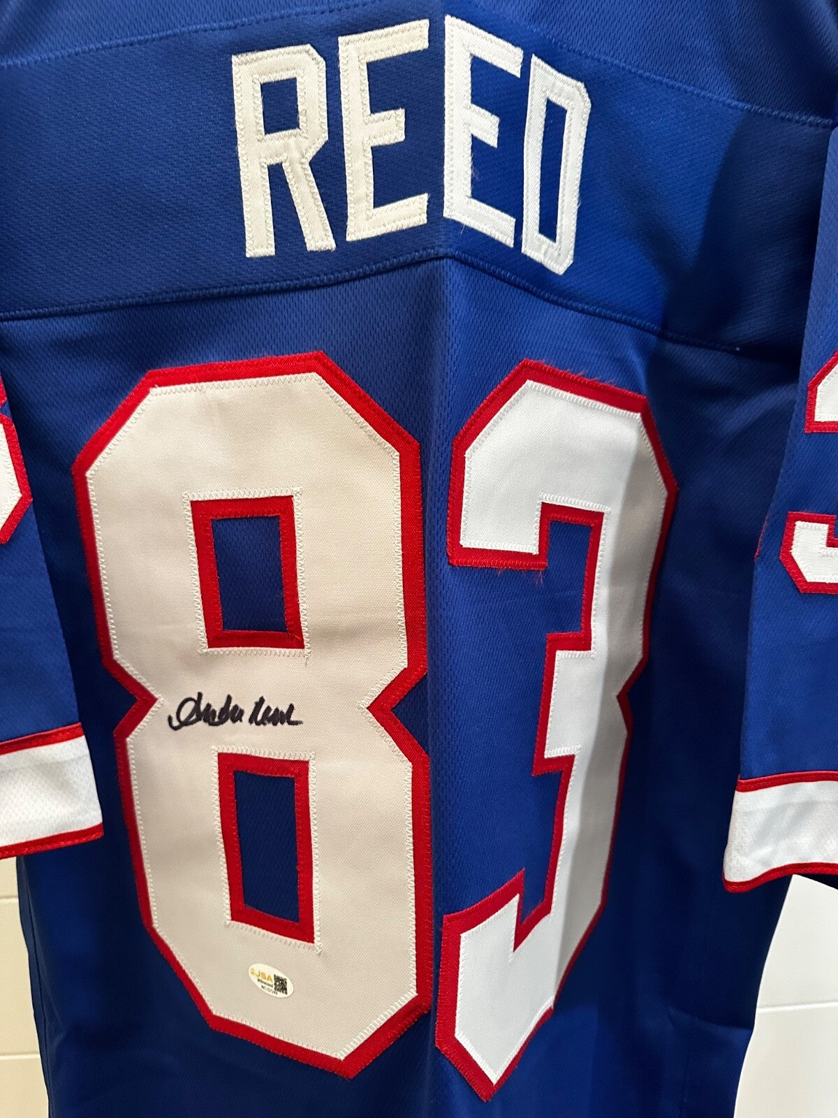 Andre Reed Signed Buffalo Bills Custom Jersey — JSA Witness Certified