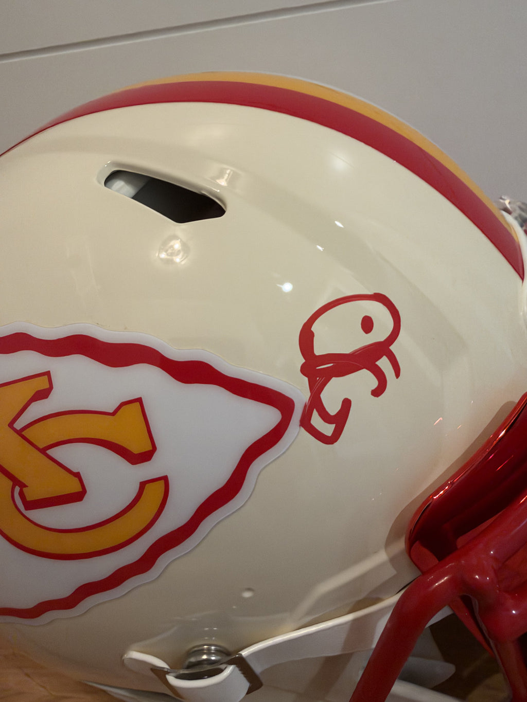 Andre Rison Signed Chiefs Retro Riddell Speed Authentic Full Size Helmet JSA