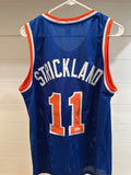 Rod Strickland Signed New York Knicks #11 Basketball Jersey – Leaf Witnessed COA
