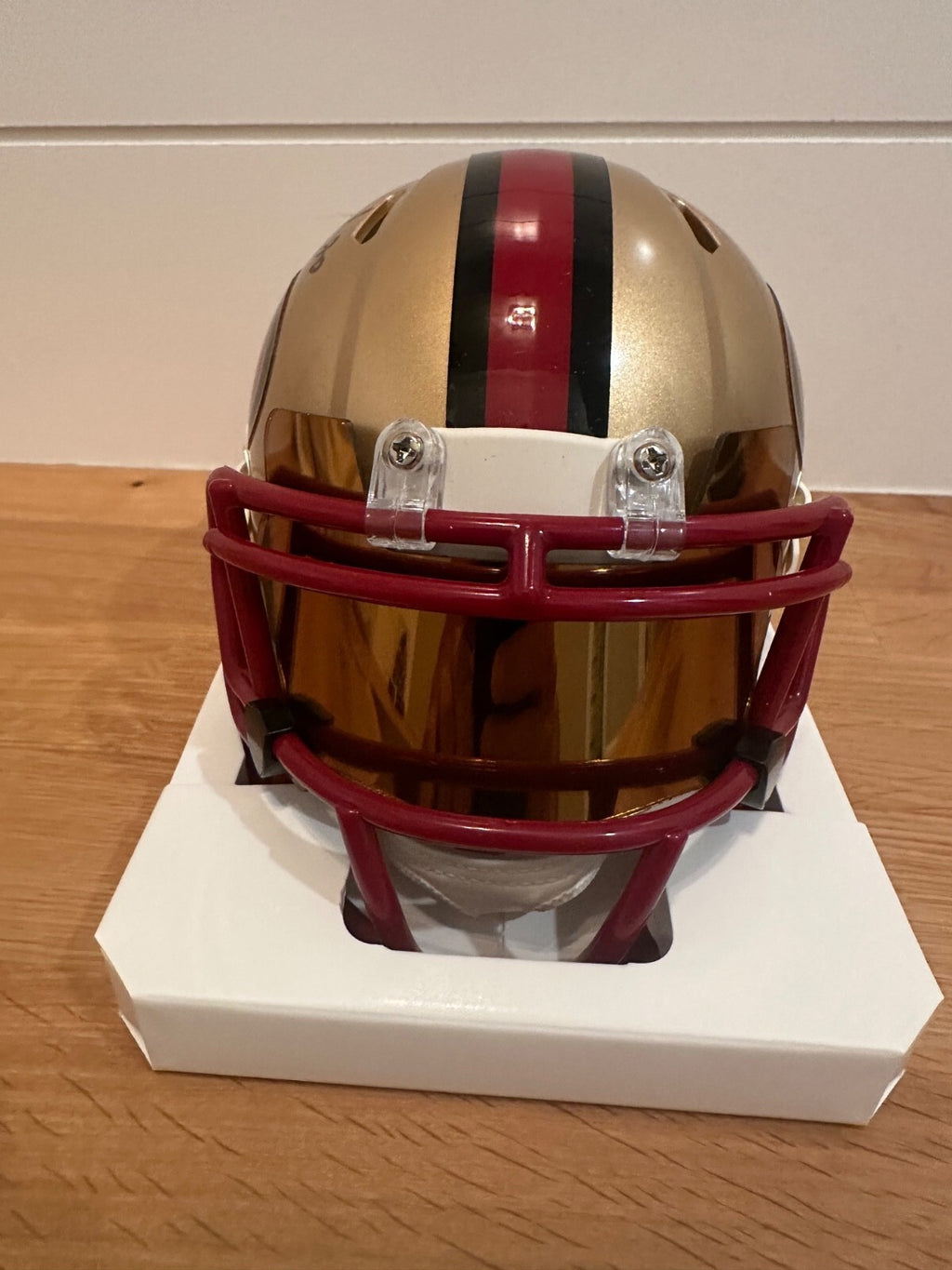 Garrison Hearst Signed 49ers Mini Helmet – Beckett Witnessed