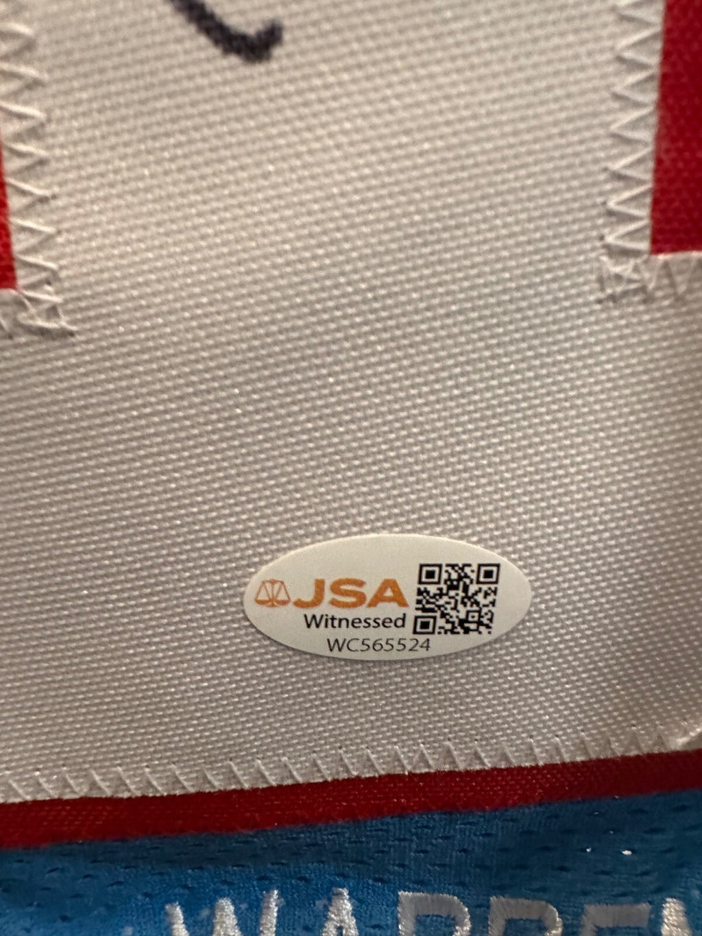Warren Moon Signed Houston Oilers Stat Jersey – HOF 06 – JSA Witnessed