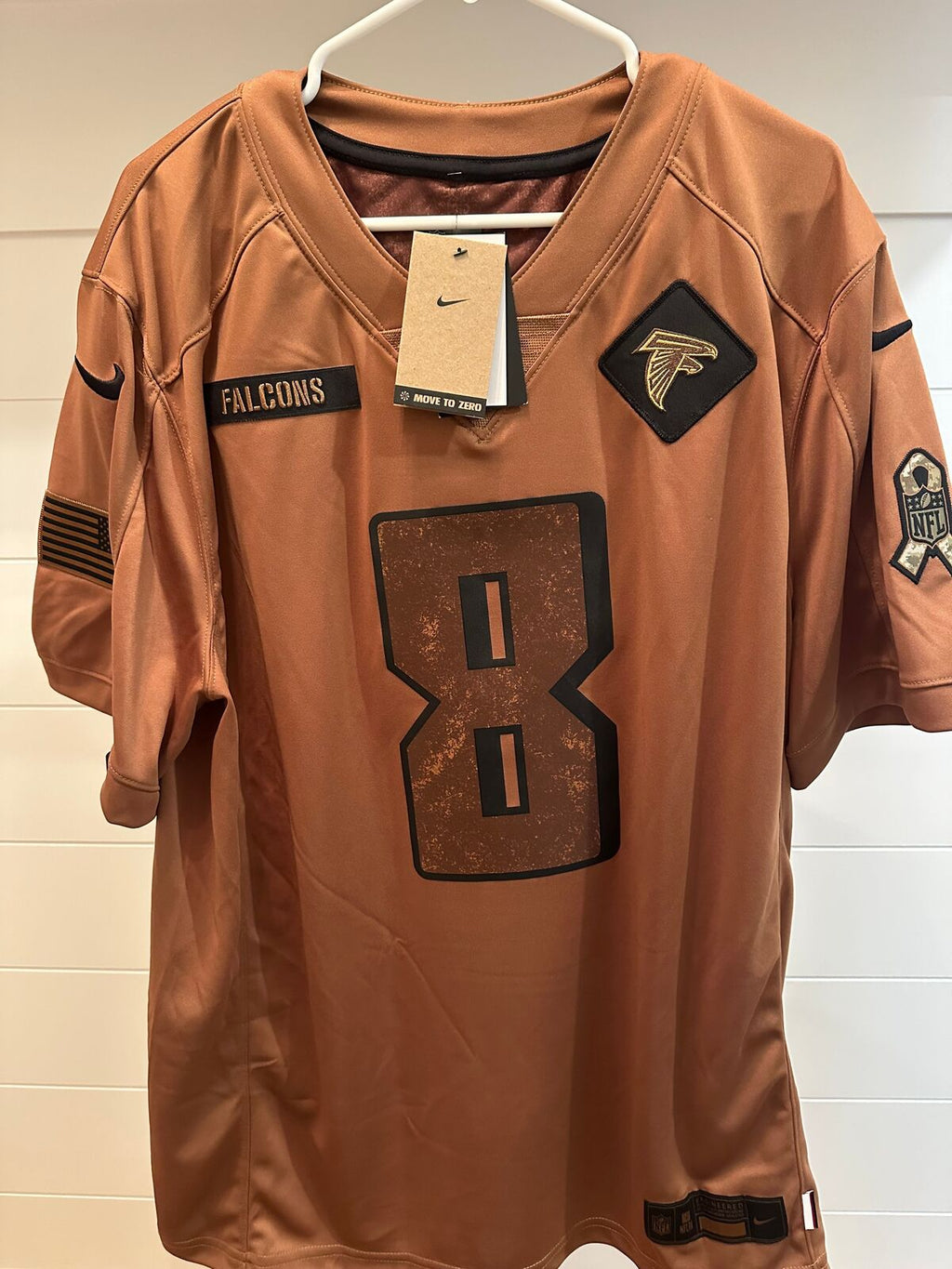 Kyle Pitts Signed Atlanta Falcons Nike Salute to Service Jersey XL – Becket