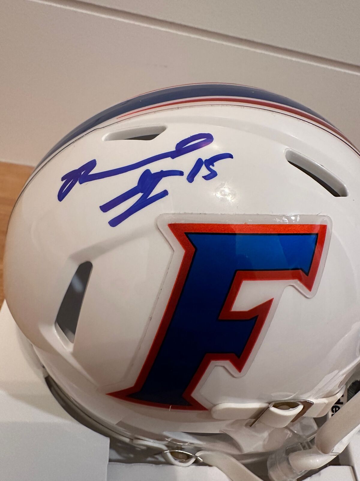 Reidel Anthony Signed Florida Gators Riddell Mini Helmet – JSA COA #15