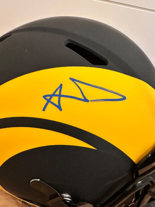 Aaron Donald Signed Los Angeles Rams Full Size Helmet – Beckett Witness COA