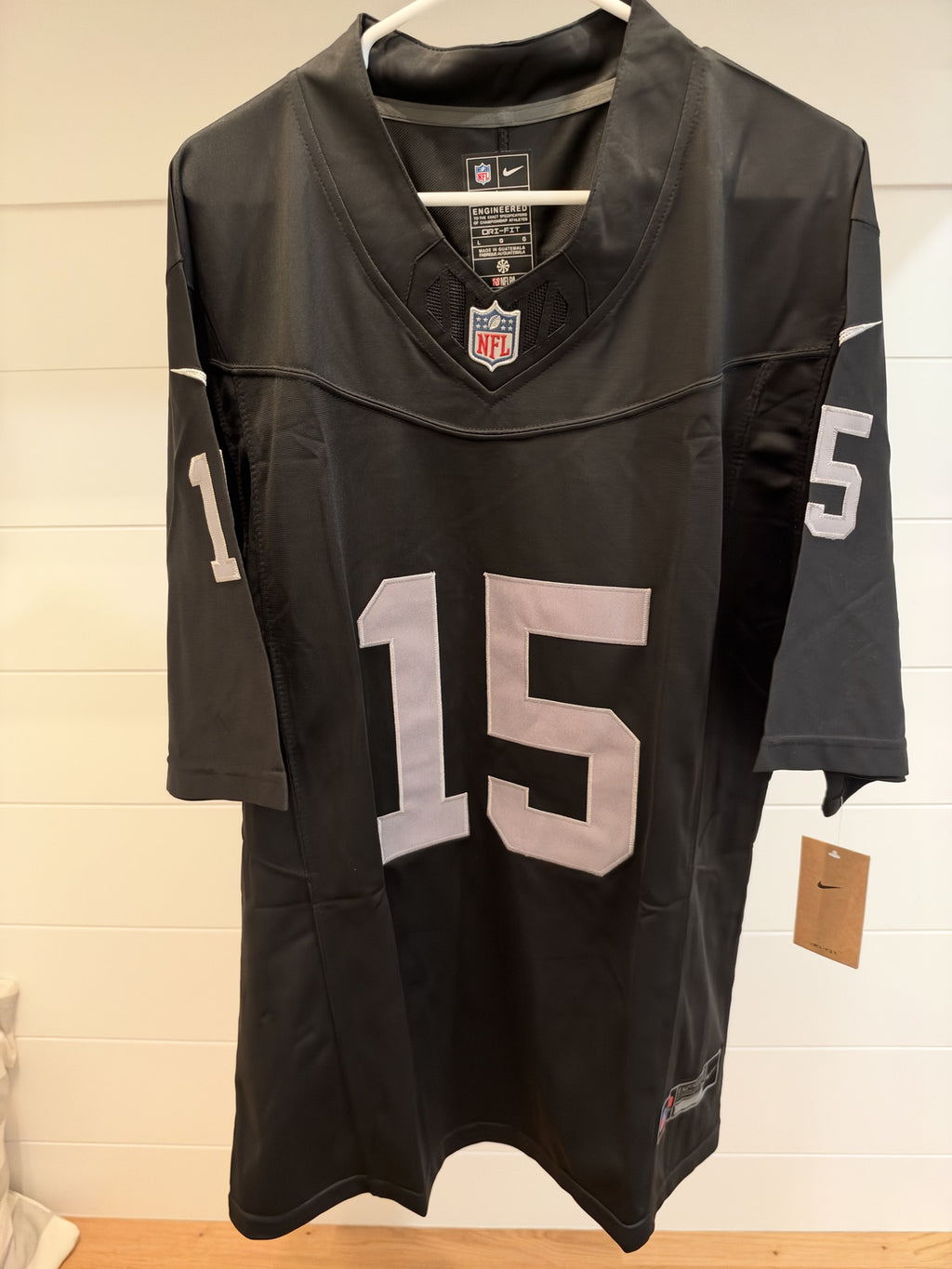 Fernando Mendoza Raiders #15 Black Stitched Jersey Large With Tags