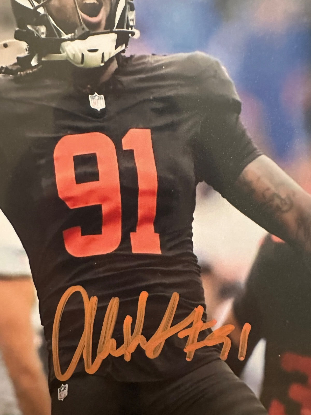 Alex Wright Signed Cleveland Browns 8×10 Photo – Prime Time Witnessed