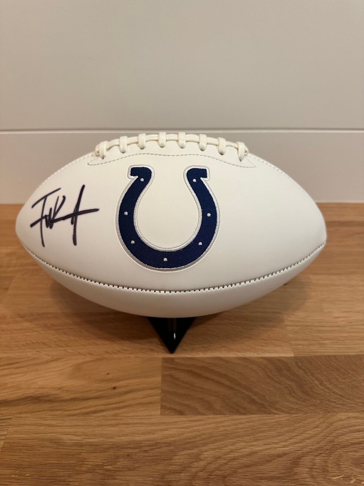 Frank Gore Signed Indianapolis Colts White Panel Football – Beckett Witnessed