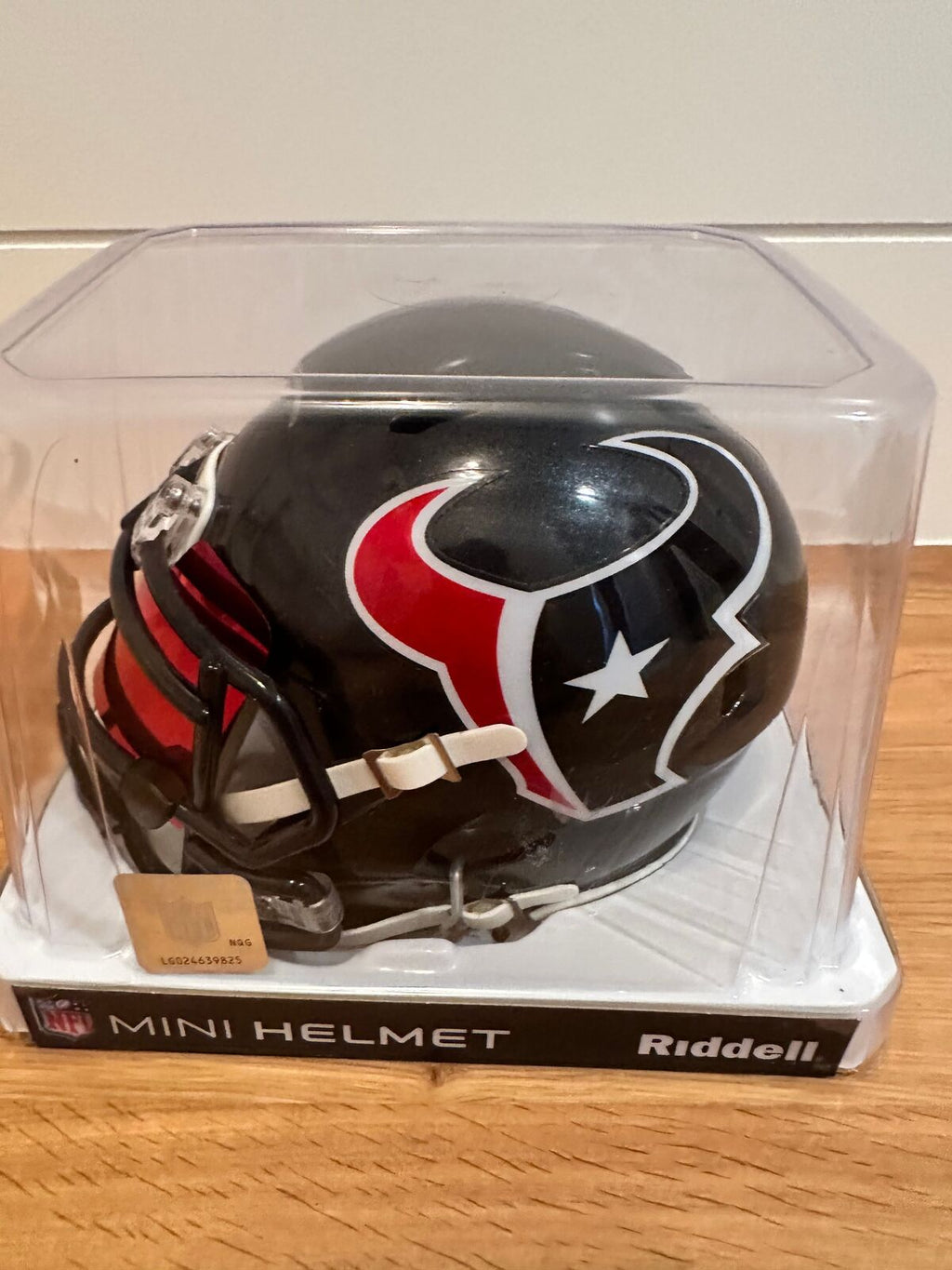 Azeez Al-Shaair Signed Houston Texans Mini Helmet – Beckett Witness COA