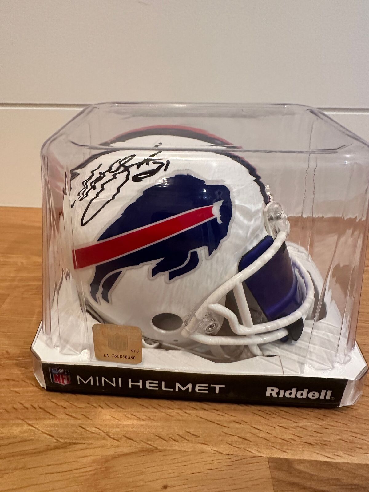 Willis McGahee Signed Buffalo Bills Mini Helmet — JSA Witnessed