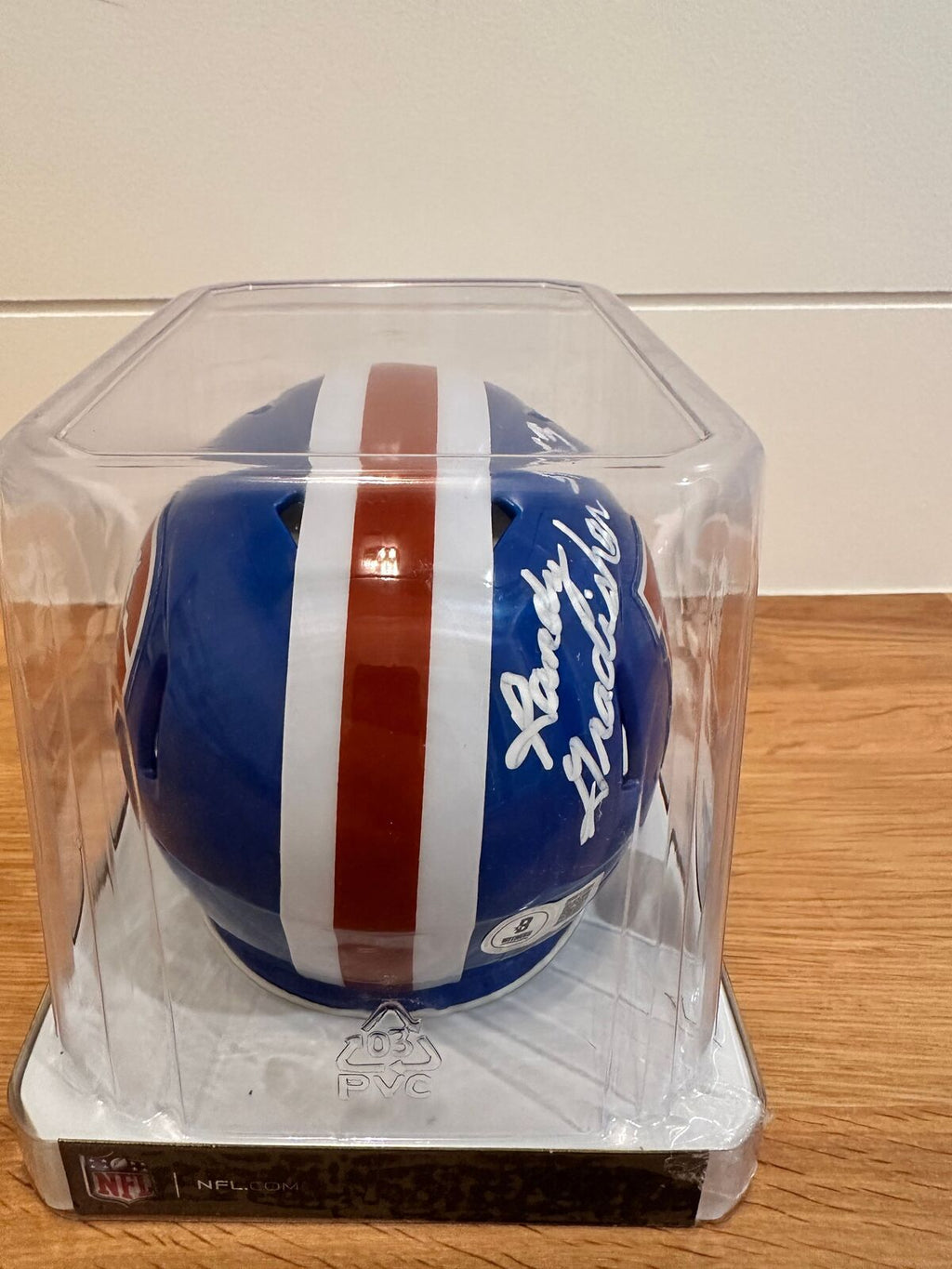 Randy Gradishar Signed Denver Broncos Riddell Mini Helmet – Beckett HOF 24