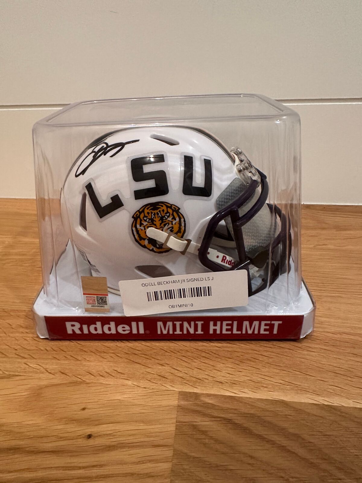 Odell Beckham Jr. Signed LSU Tigers Riddell Mini Helmet – Beckett Witnessed COA