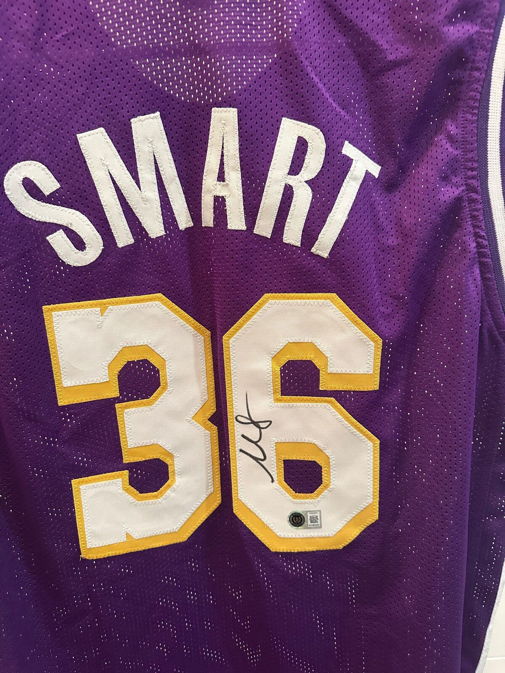 Marcus Smart Signed Los Angeles Lakers #36 Purple Jersey – Beckett