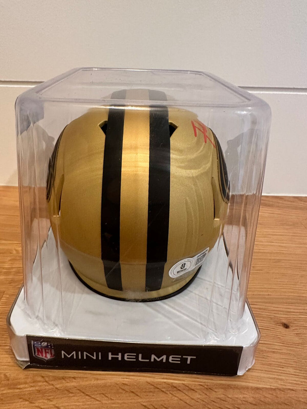 Frank Gore Signed San Francisco 49ers Riddell Mini Helmet – Beckett