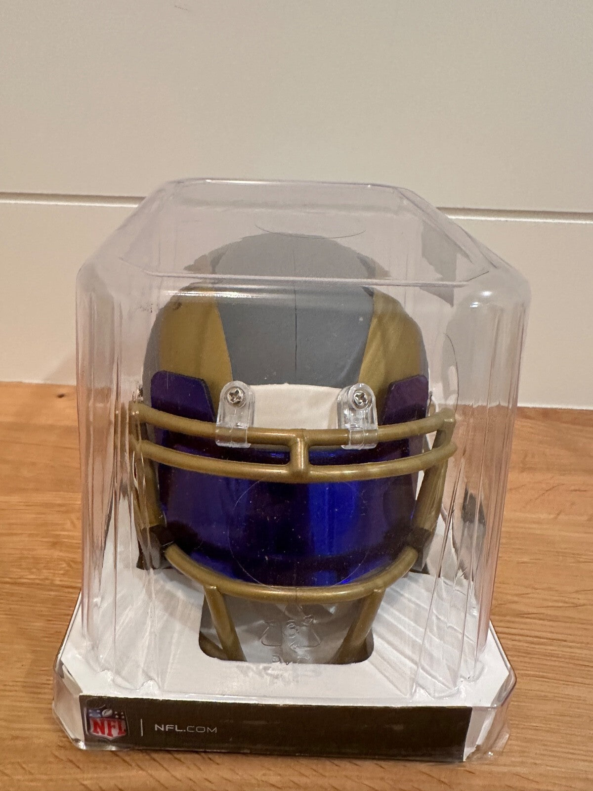 Davante Adams Signed Los Angeles Rams Slate Riddell Mini Helmet JSA Certified