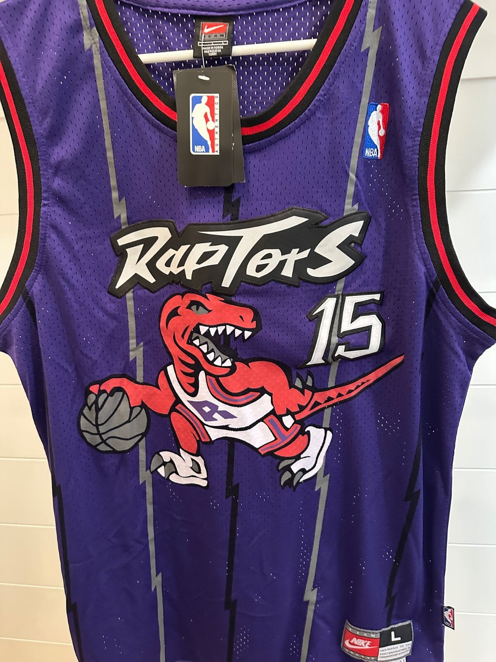 Vintage Vince Carter Raptors Nike Authentic Jersey L +2 NWT