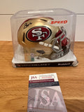 Brandon Aiyuk Signed 49ers Speed Mini Helmet – JSA & PIA COA