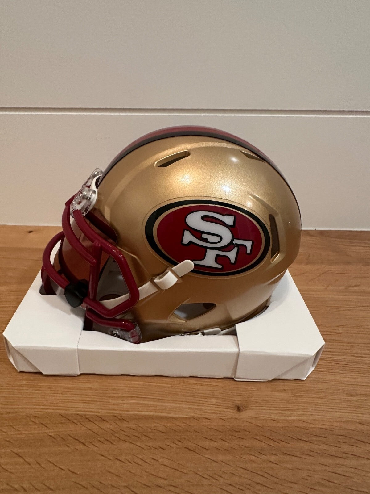 Garrison Hearst Signed 49ers Riddell Speed Mini Helmet – Beckett Witnessed