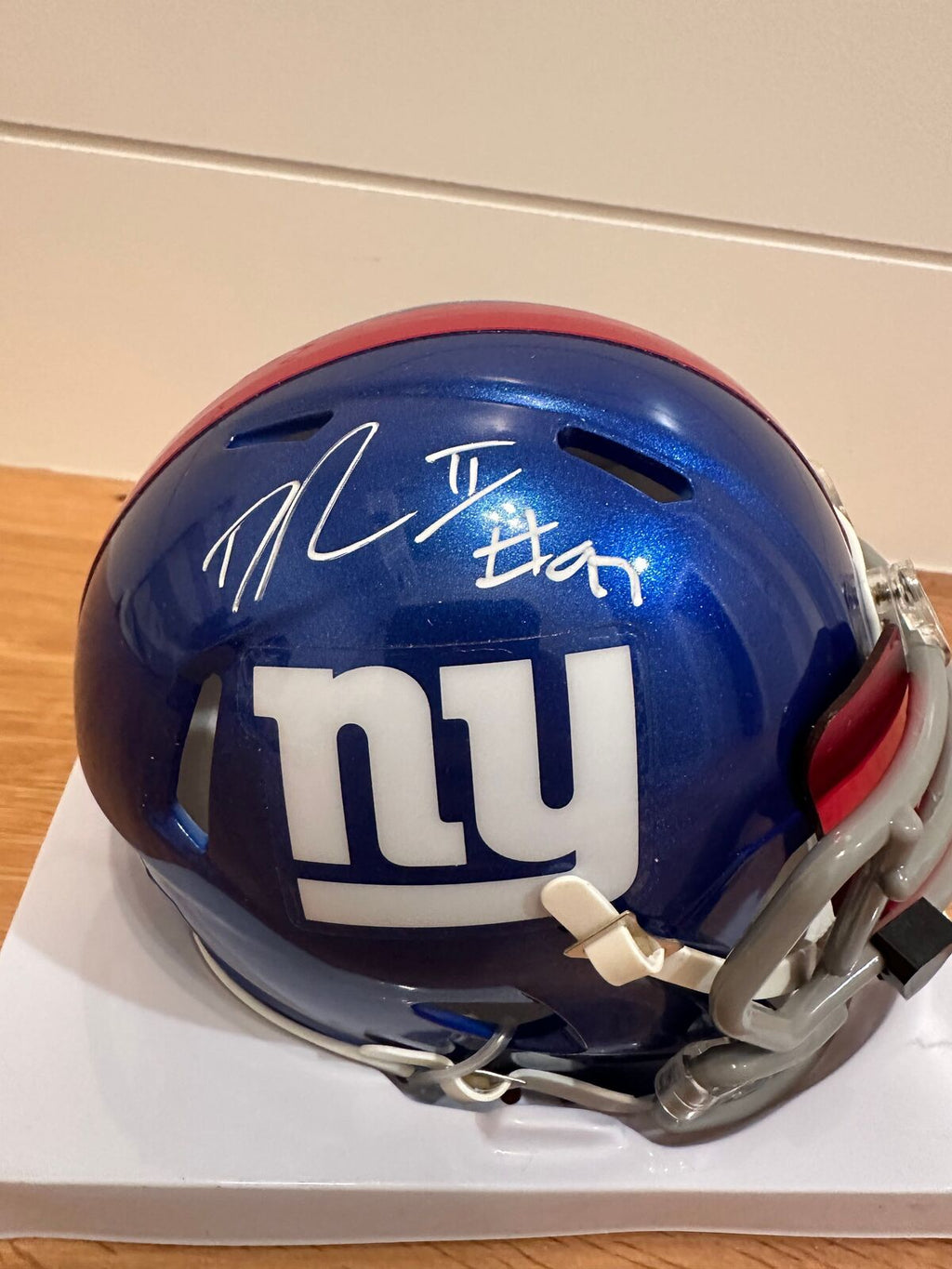 Dexter Lawrence II Signed New York Giants Riddell Speed Mini Helmet – Beckett