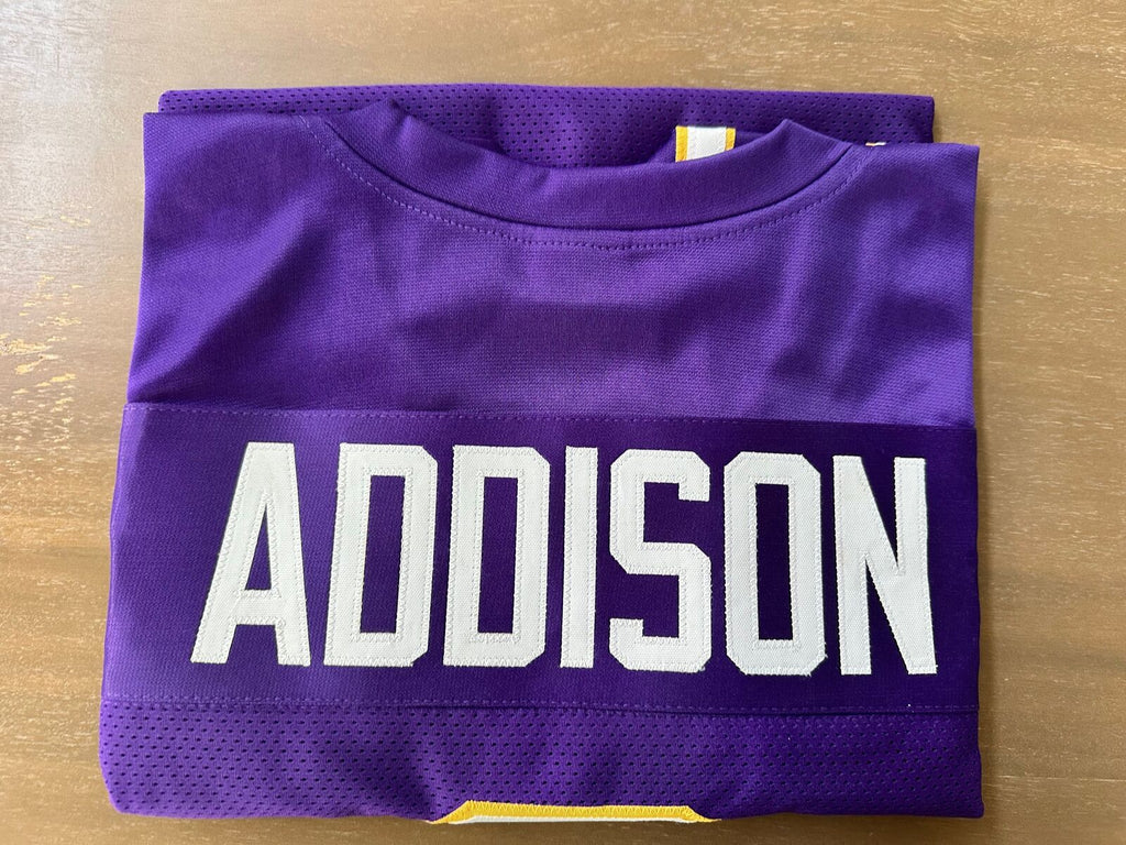 Jordan Addison Signed Minnesota Vikings Jersey #3 – JSA Witnessed COA