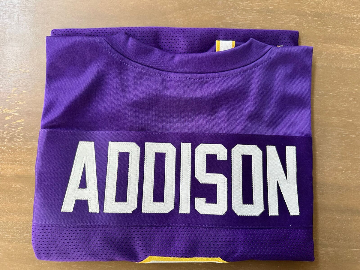 Jordan Addison Signed Minnesota Vikings Jersey #3 – JSA Witnessed COA