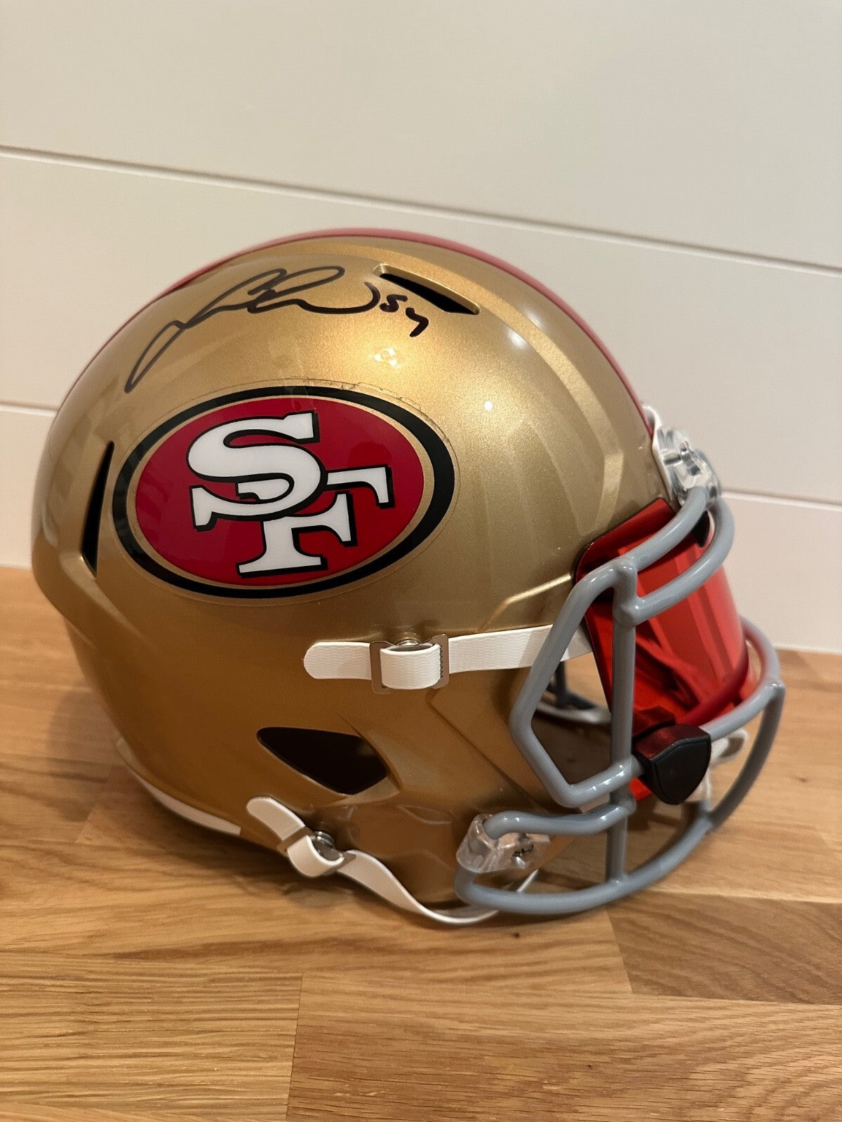 Fred Warner Signed 49ers Full-Size Riddell Speed Replica Helmet – Beckett
