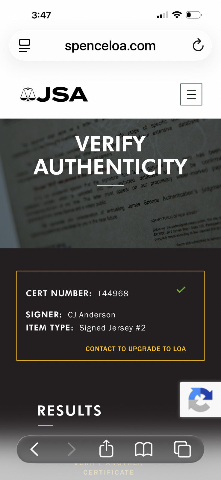 C.J. Anderson Signed Denver Broncos #22 Jersey – JSA Certified