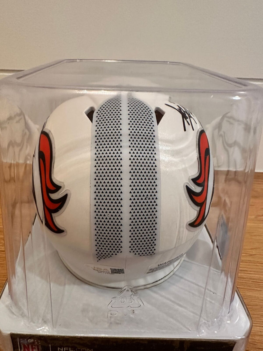 Steve Atwater Signed Broncos Mini Helmet JSA Witnessed HOF 20 WC113085