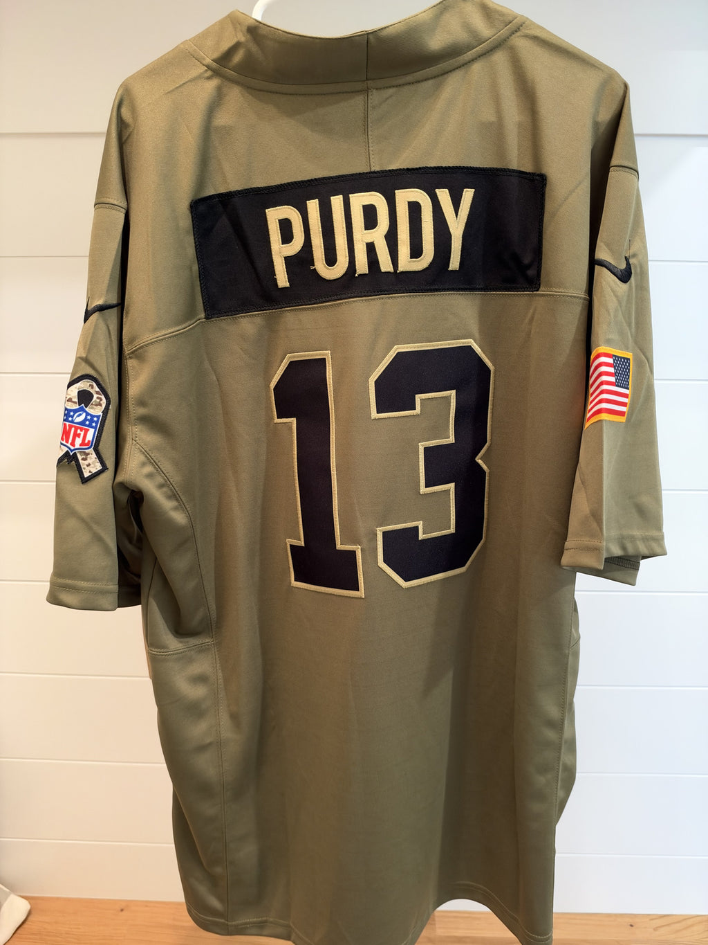 Brock Purdy San Francisco 49ers #13 Olive Football Jersey XL With Tags Unsigned