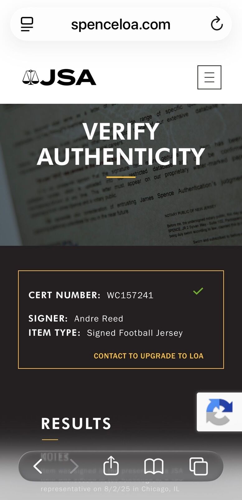 Andre Reed Signed Buffalo Bills Jersey #83 – JSA Witness Authenticated