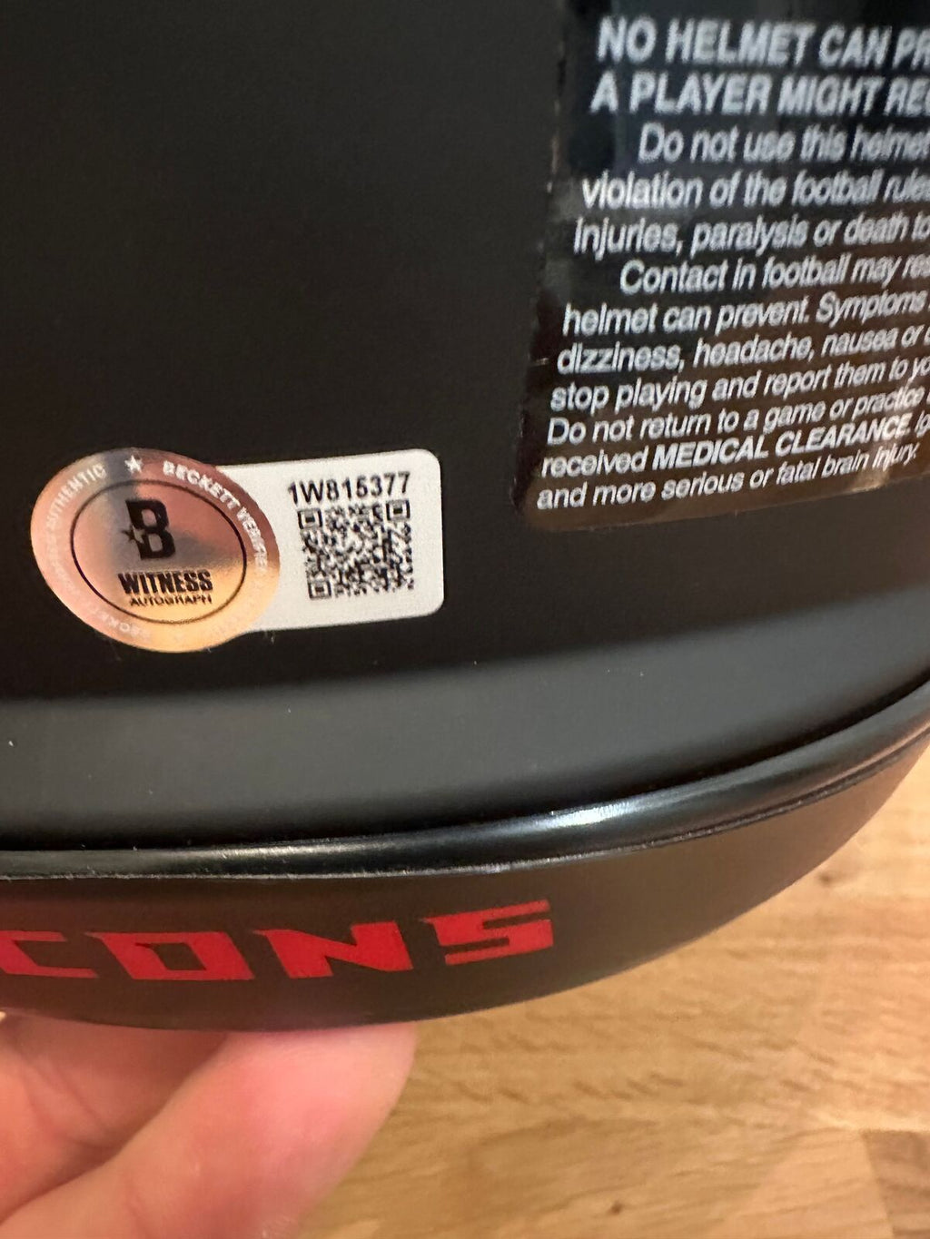 Michael Penix Jr. Signed Atlanta Falcons Eclipse Authentic Full-Size Helmet –
