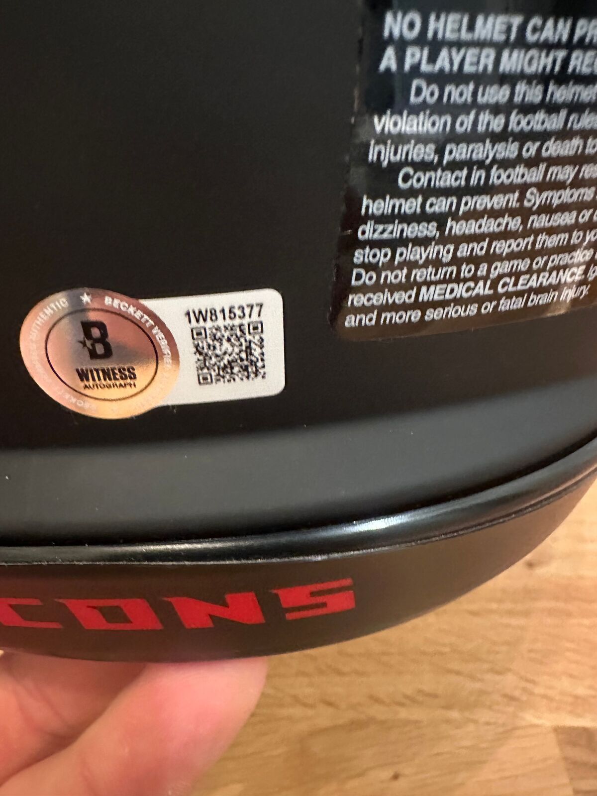 Michael Penix Jr. Signed Atlanta Falcons Eclipse Authentic Full-Size Helmet –