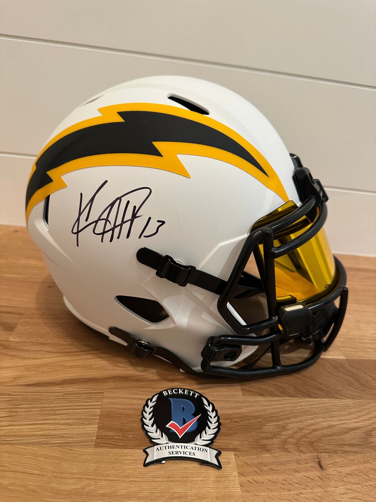 Keenan Allen Signed LA Chargers Full-Size Lunar Eclipse Helmet – Beckett