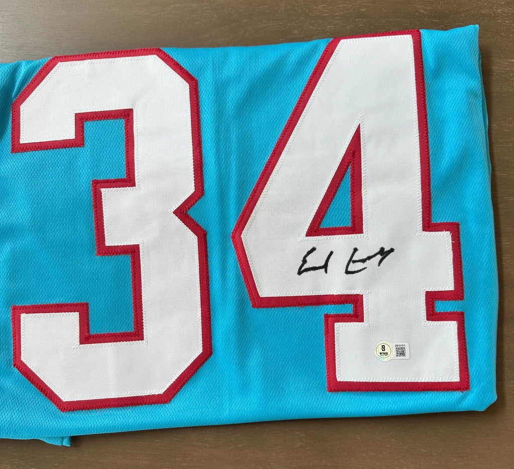 Signed Earl Campbell #34 Houston Oilers Jersey – Beckett Authenticated