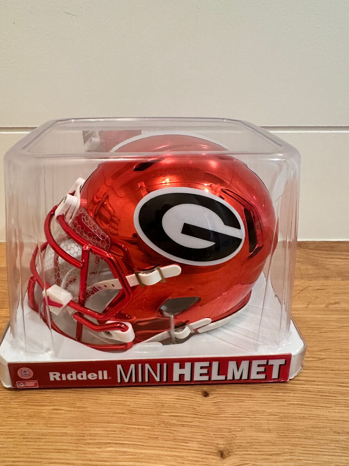 Hines Ward Signed Georgia Bulldogs Chrome Mini Helmet with visor– Beckett