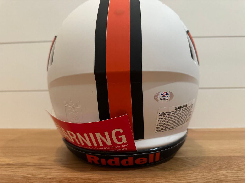 Clinton Portis Signed Miami Hurricanes Full-Size Riddell Authentic Helmet – PSA