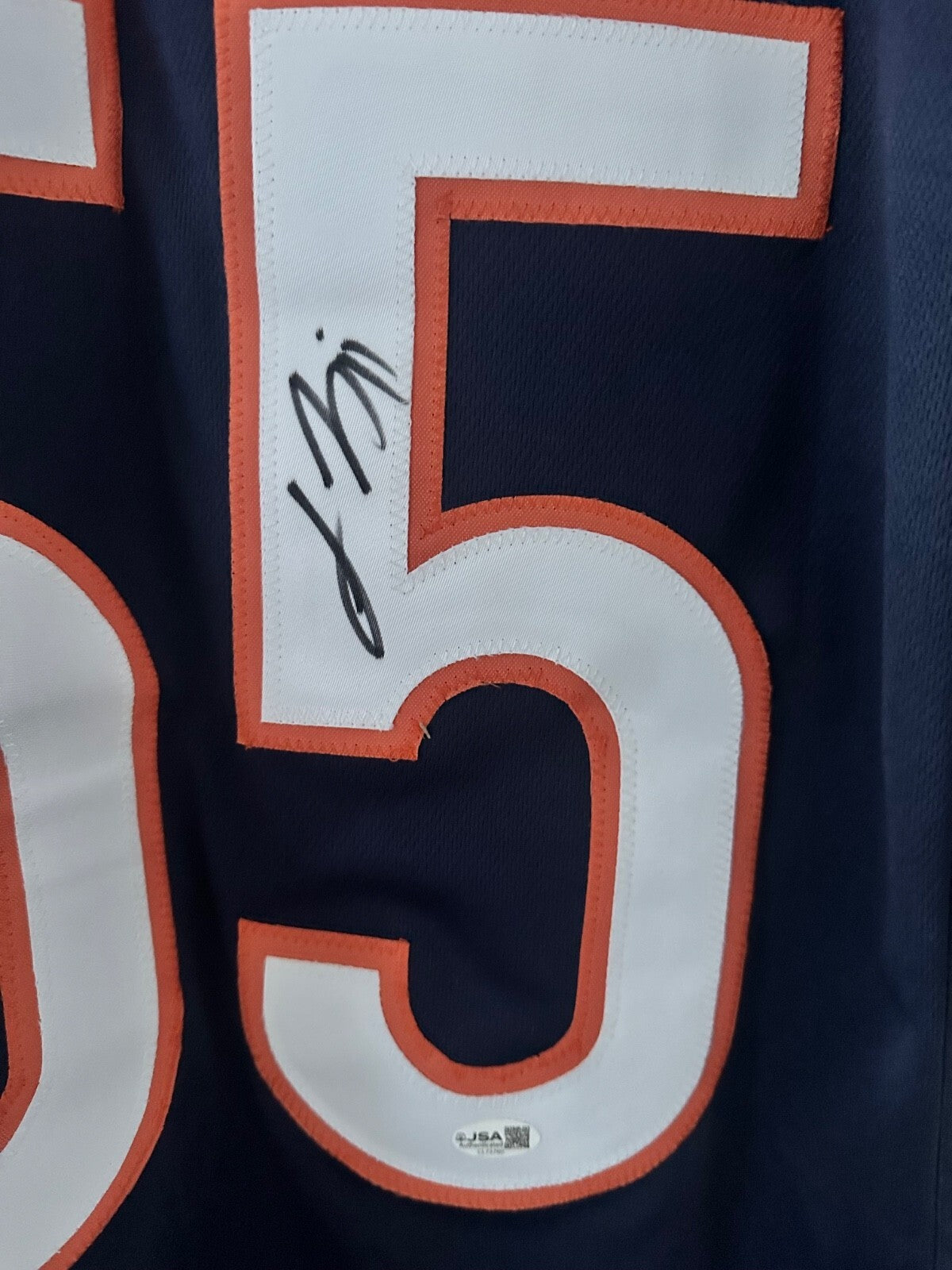 Lance Briggs Signed Chicago Bears #55 Jersey with game cut sleeves JSA Certified