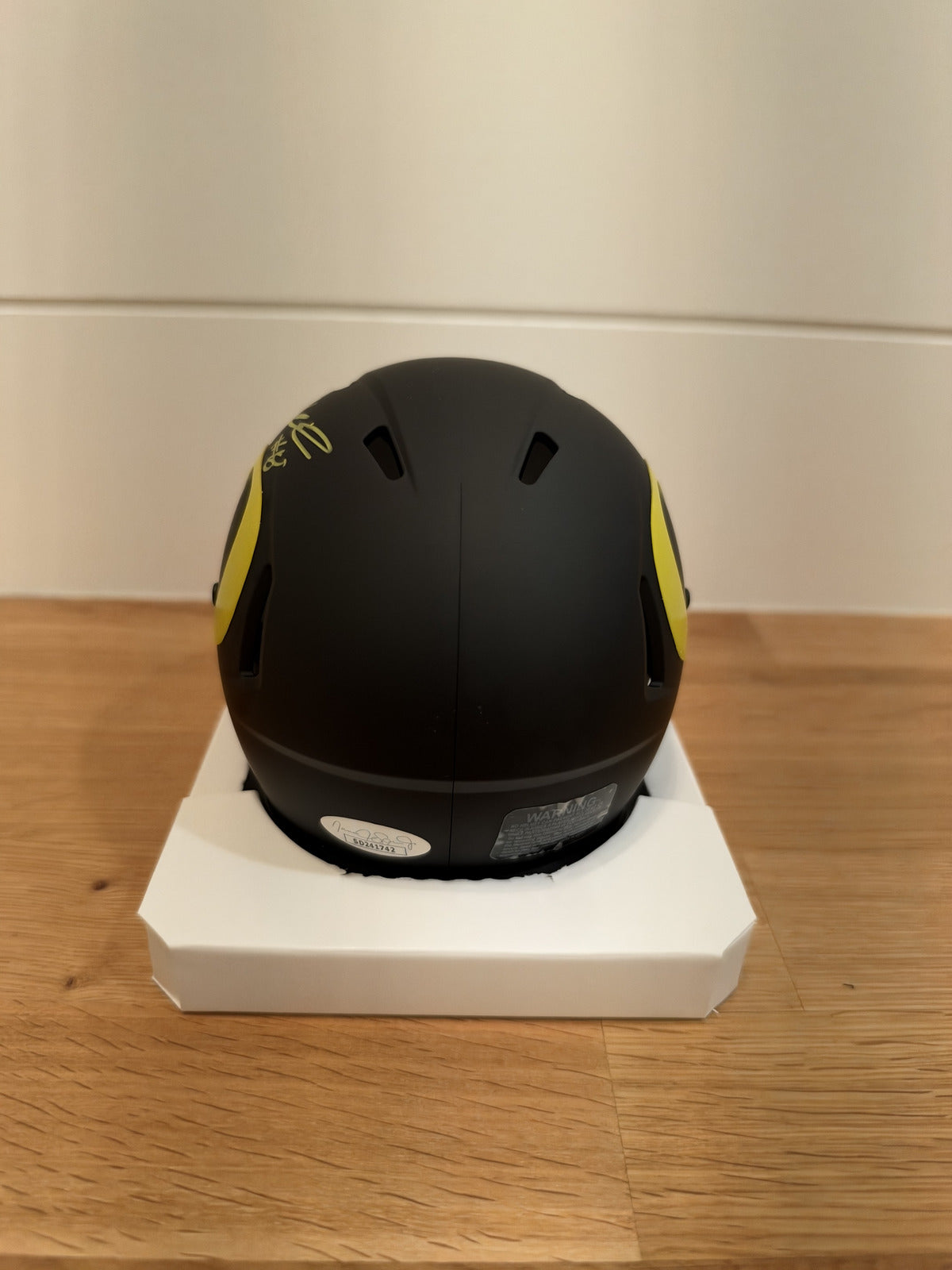 Kenyon Sadiq Signed Oregon Ducks Mini Helmet Black Chrome Visor JSA COA
