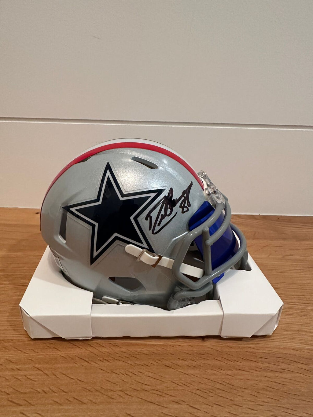 Drew Pearson Signed Dallas Cowboys Riddell Mini Helmet – Beckett Witnessed