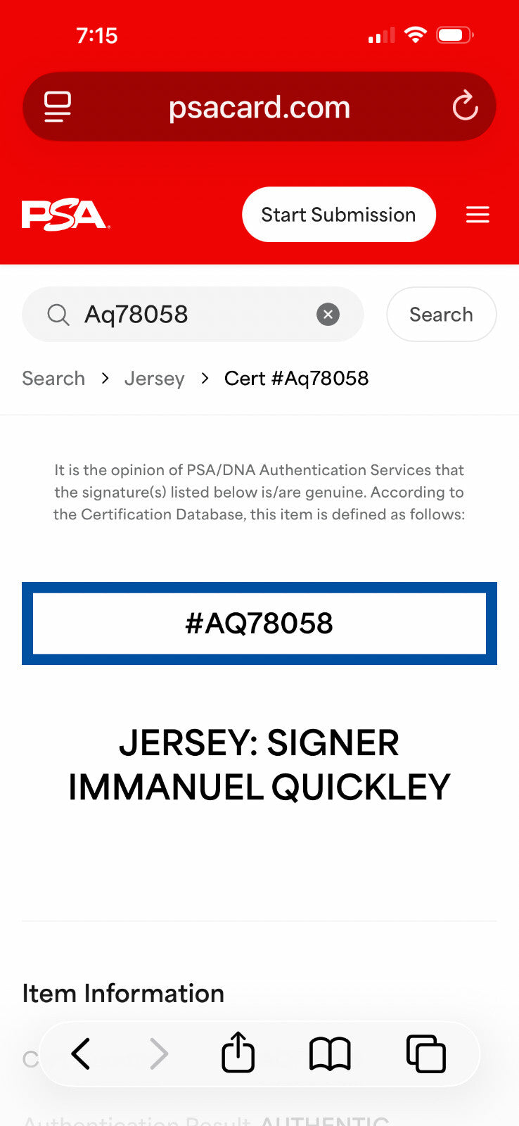 Immanuel Quickley Signed Kentucky Wildcats Jersey – PSA/DNA Authenticated