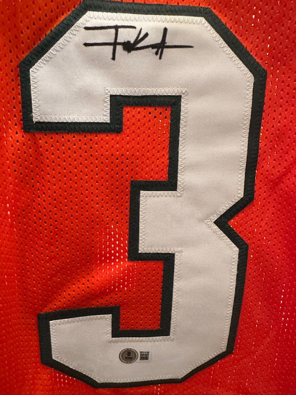 Frank Gore Signed Miami Hurricanes Orange Jersey – Beckett Witnessed