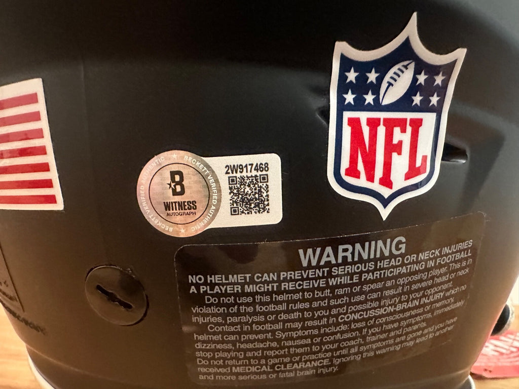 Justin Fields Signed Jets Authentic Riddell SpeedFlex Helmet – Beckett Witnessed