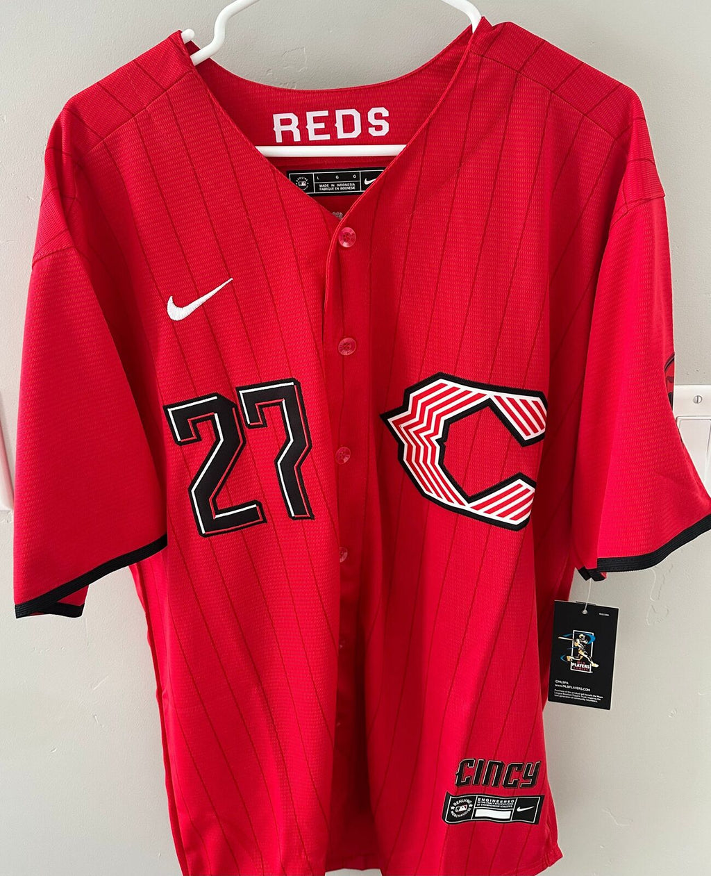 Sal Stewart Cincinnati Reds Nike City Connect Jersey – New with Tags.