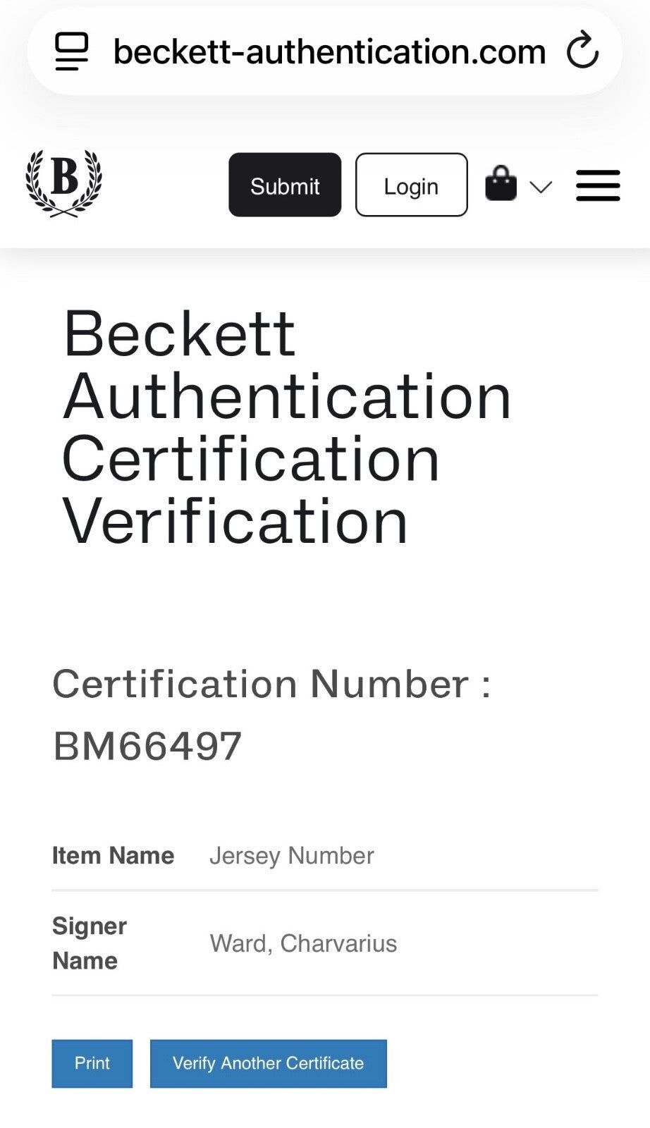 Charvarius Ward Signed San Francisco 49ers #7 Jersey – Beckett Authenticated